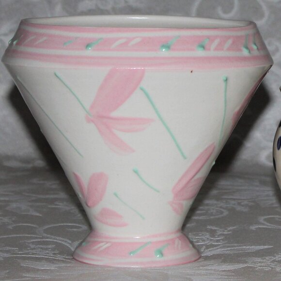 Laurie Rolland Hand Made Flower Pot Vase | Artist Signed - Picture 1 of 6